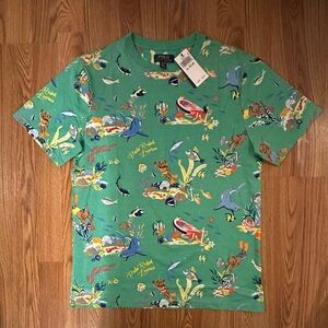 Polo Ralph Lauren Boy’s Green Polo Bear Shirt, Size XL